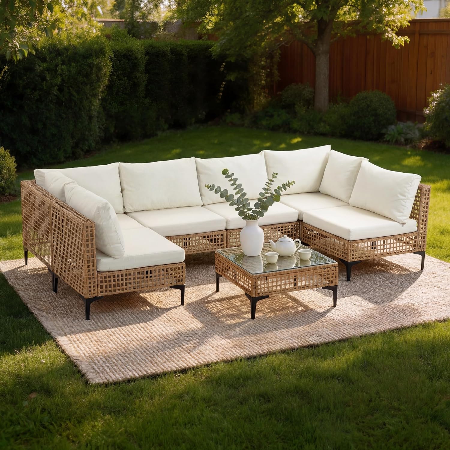 Outdoor Furniture Luxury - 7 Parça Dış Mekan Veranda Mobilyası