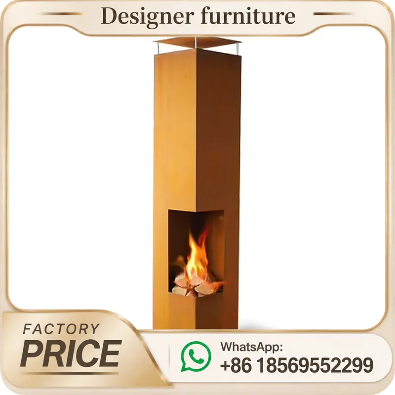 Outdoor Furniture Wood - Baca Çıkışlı Taşınabilir Odun Pelet Sobası,