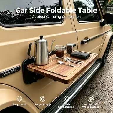 Outdoor Furniture Wood - Hızlı Kurulumlu Araç Yan Montajlı Katlanabilir