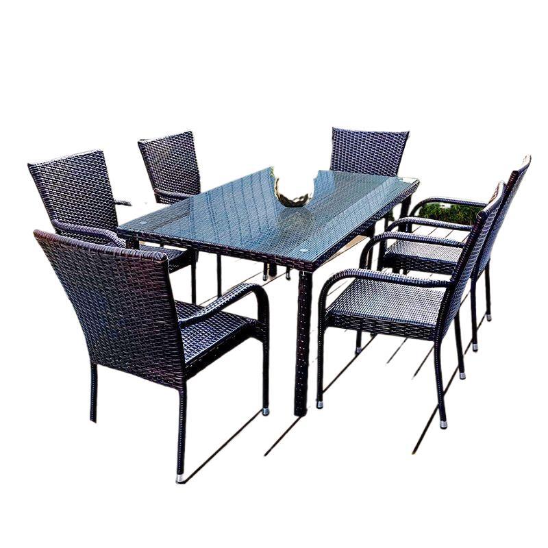 Outdoor Furniture Metal - Dış mekan rattan masalar ve sandalyeler