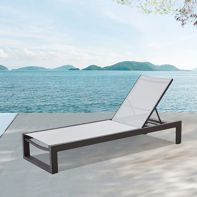 Outdoor Daybed Furniture - Beyaz, Su Geçirmez, Rahatlatıcı Plaj Koltuğu,