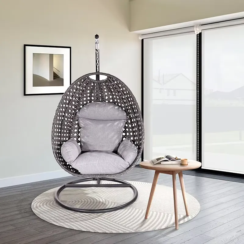 Outdoor Furniture Luxury - Lüks Modern Bahçe Hasır Metal Asma