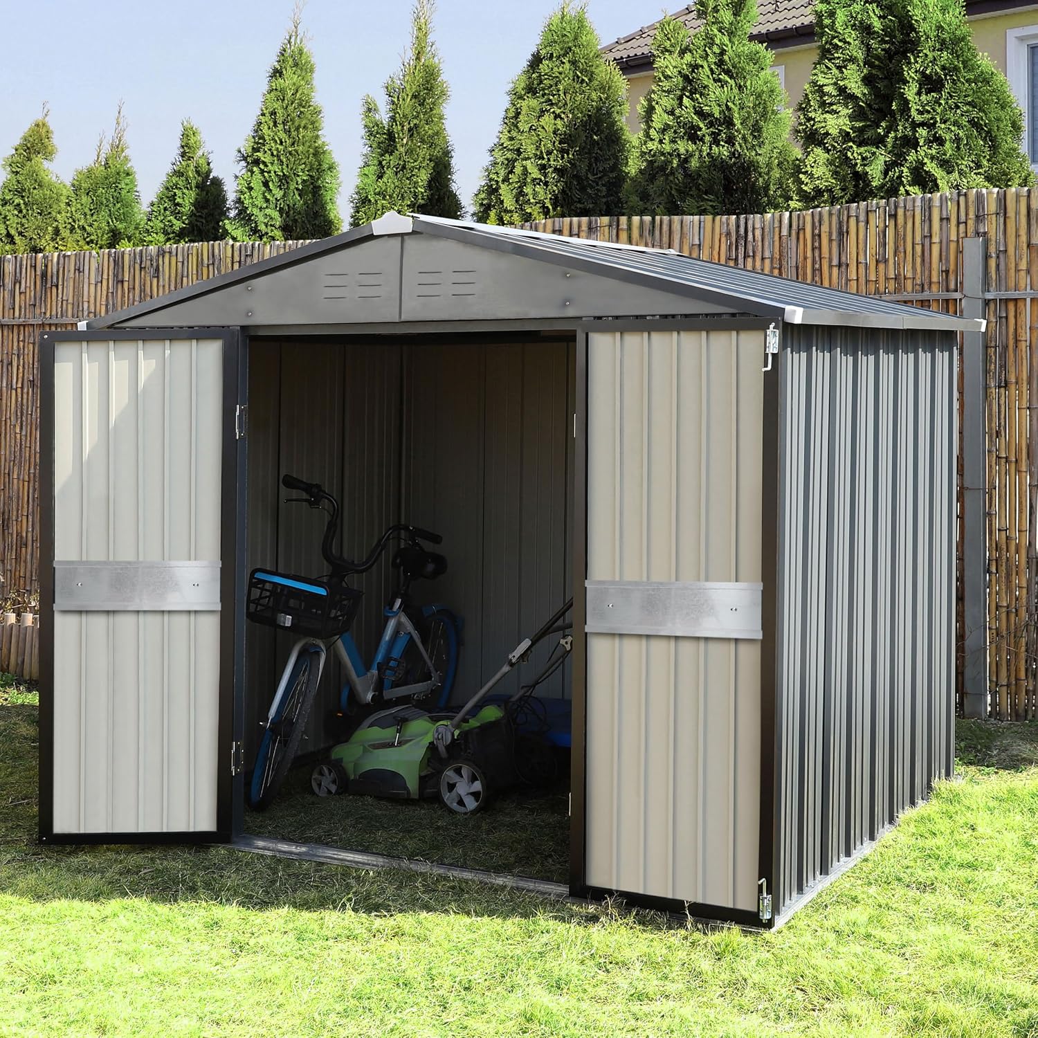 10' x 10' Çift Kapılı Dış Meka - Outdoor Furniture Metal incelemesi ve fiyatı