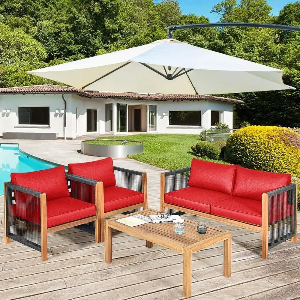 Akasya ağacından yapılmış, 2 s - Outdoor Furniture Wood incelemesi ve fiyatı